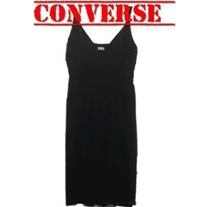 Black Converse V- Neck Dress